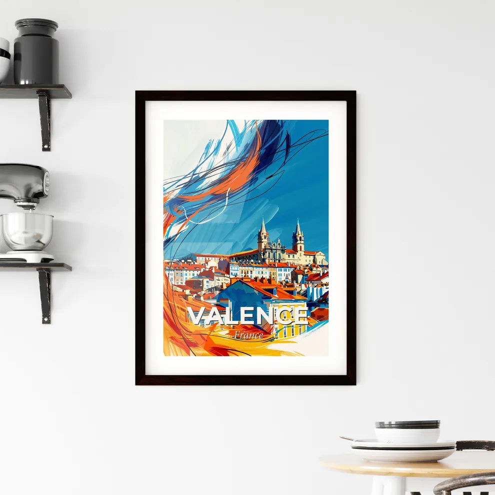 Vibrant Valence, France Framed Print
