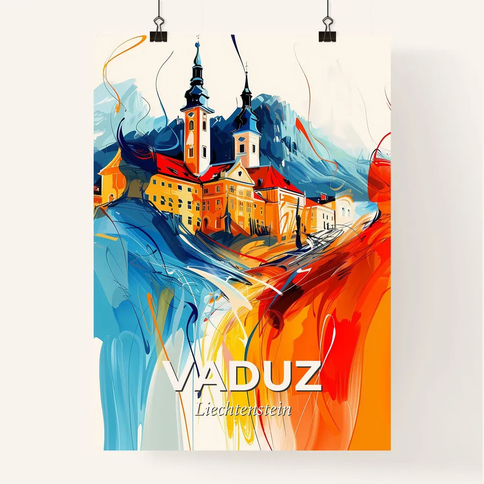 Vibrant Vaduz, Liechtenstein Poster