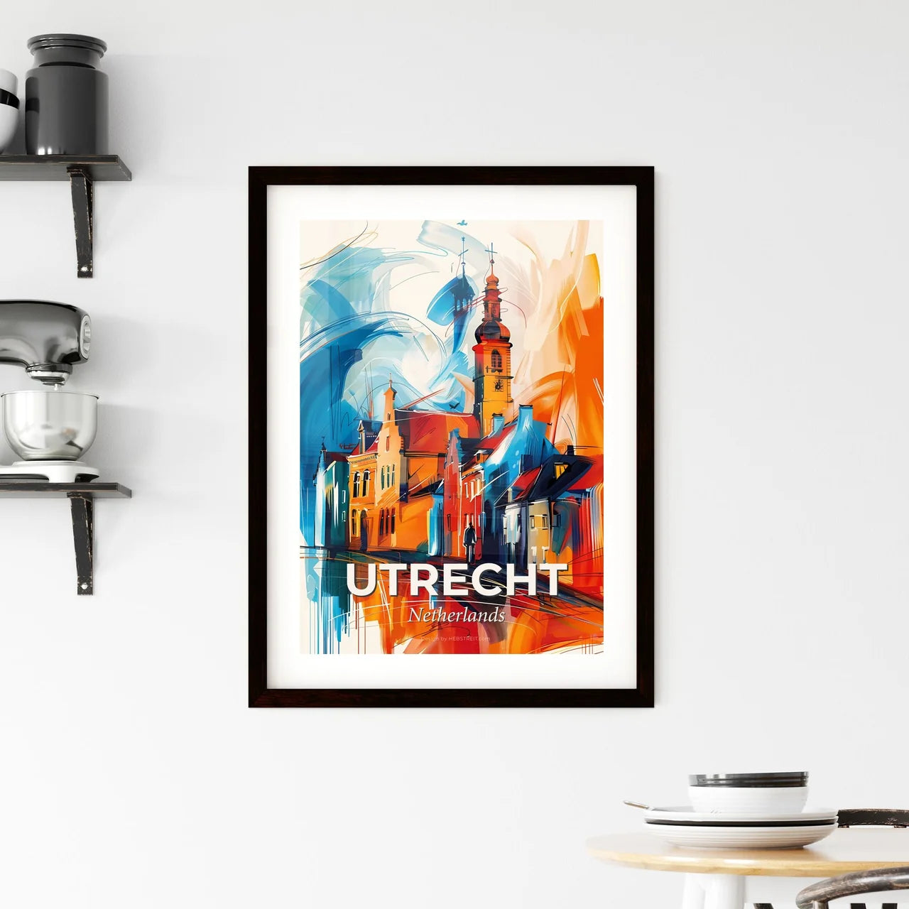 Vibrant Utrecht, Netherlands Framed Print