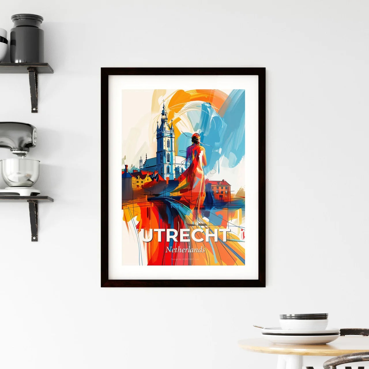 Vibrant Utrecht, Netherlands Framed Print