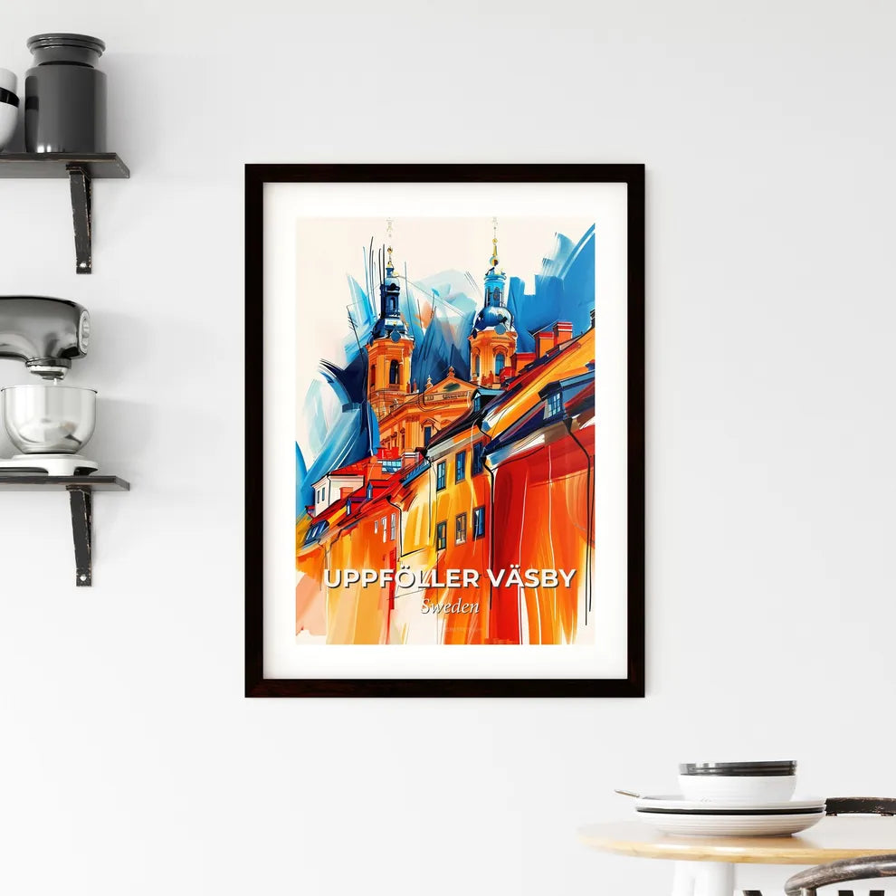 Vibrant Uppföller Väsby, Sweden Framed Print