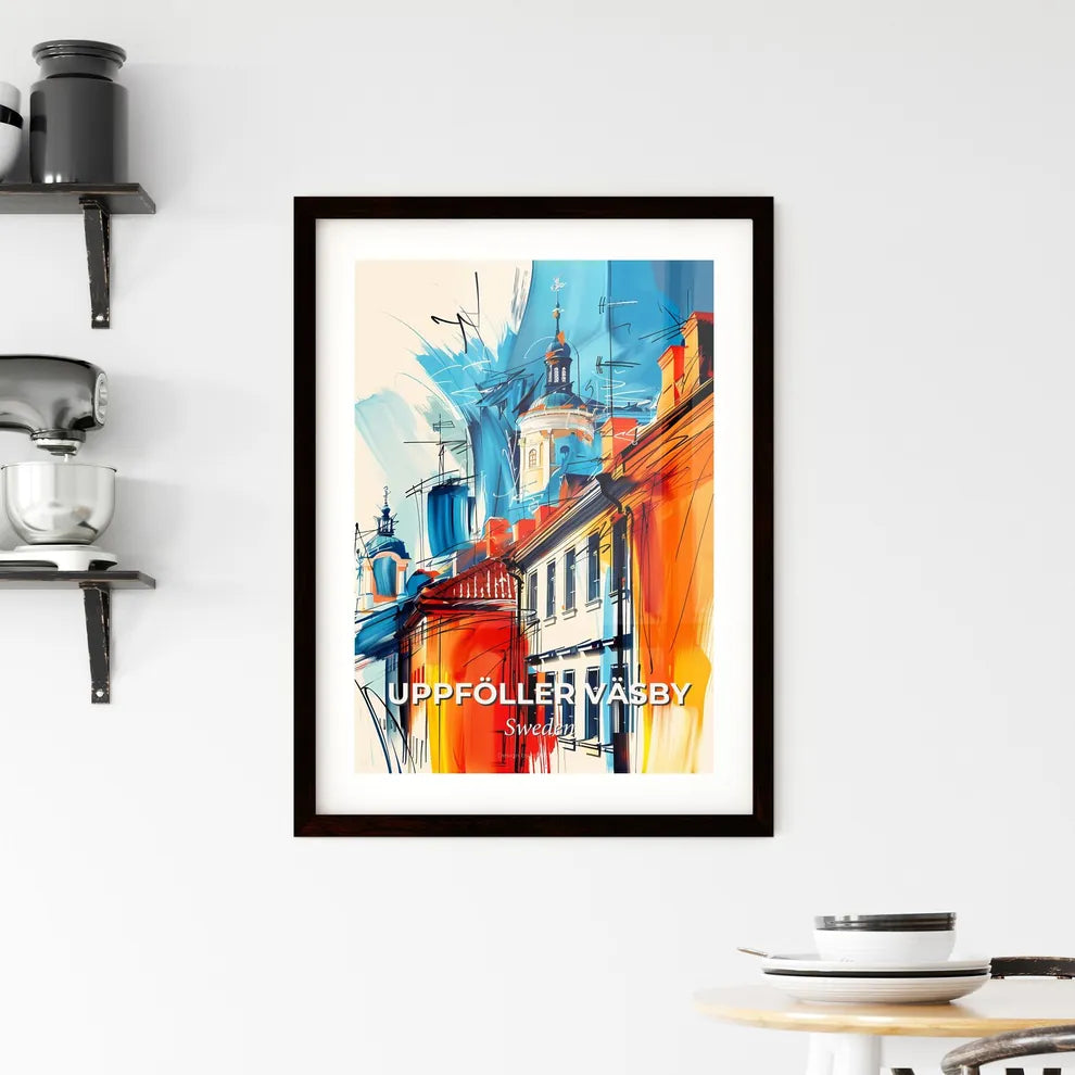 Vibrant Uppföller Väsby, Sweden Framed Print