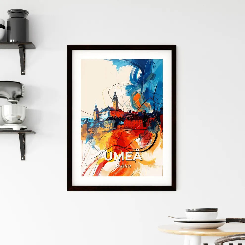 Vibrant Umeå, Sweden Framed Print
