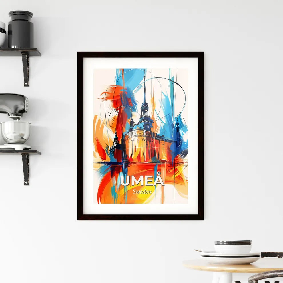 Vibrant Umeå, Sweden Framed Print