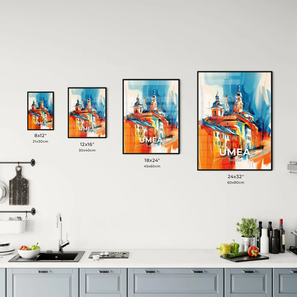Vibrant Umeå, Sweden Kitchen Art