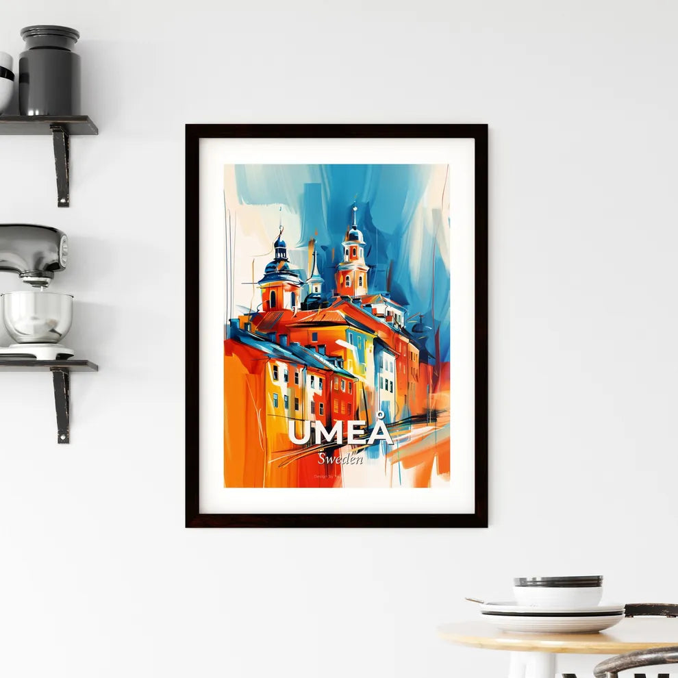 Vibrant Umeå, Sweden Framed Print