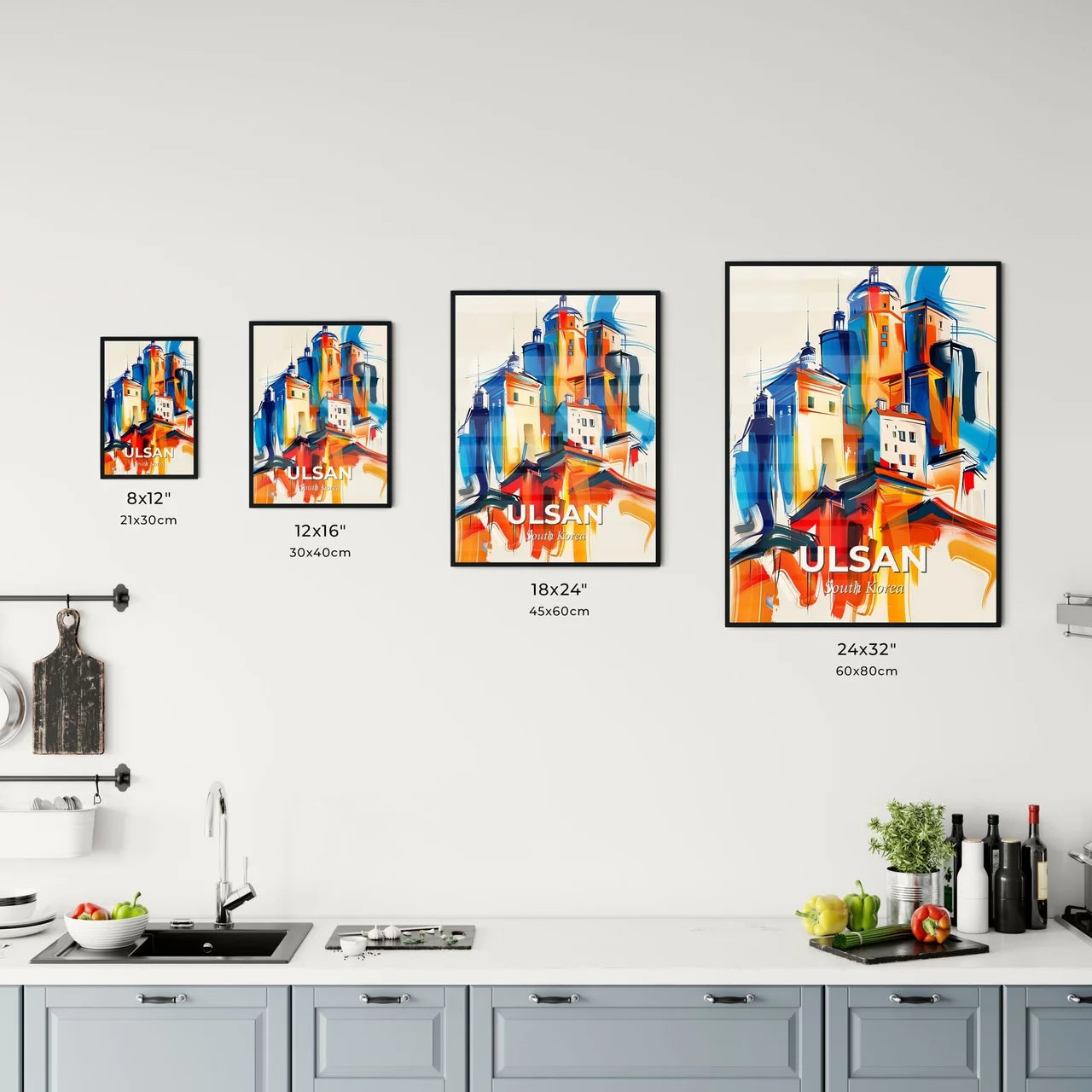 Vibrant Ulsan, South Korea Kitchen Art