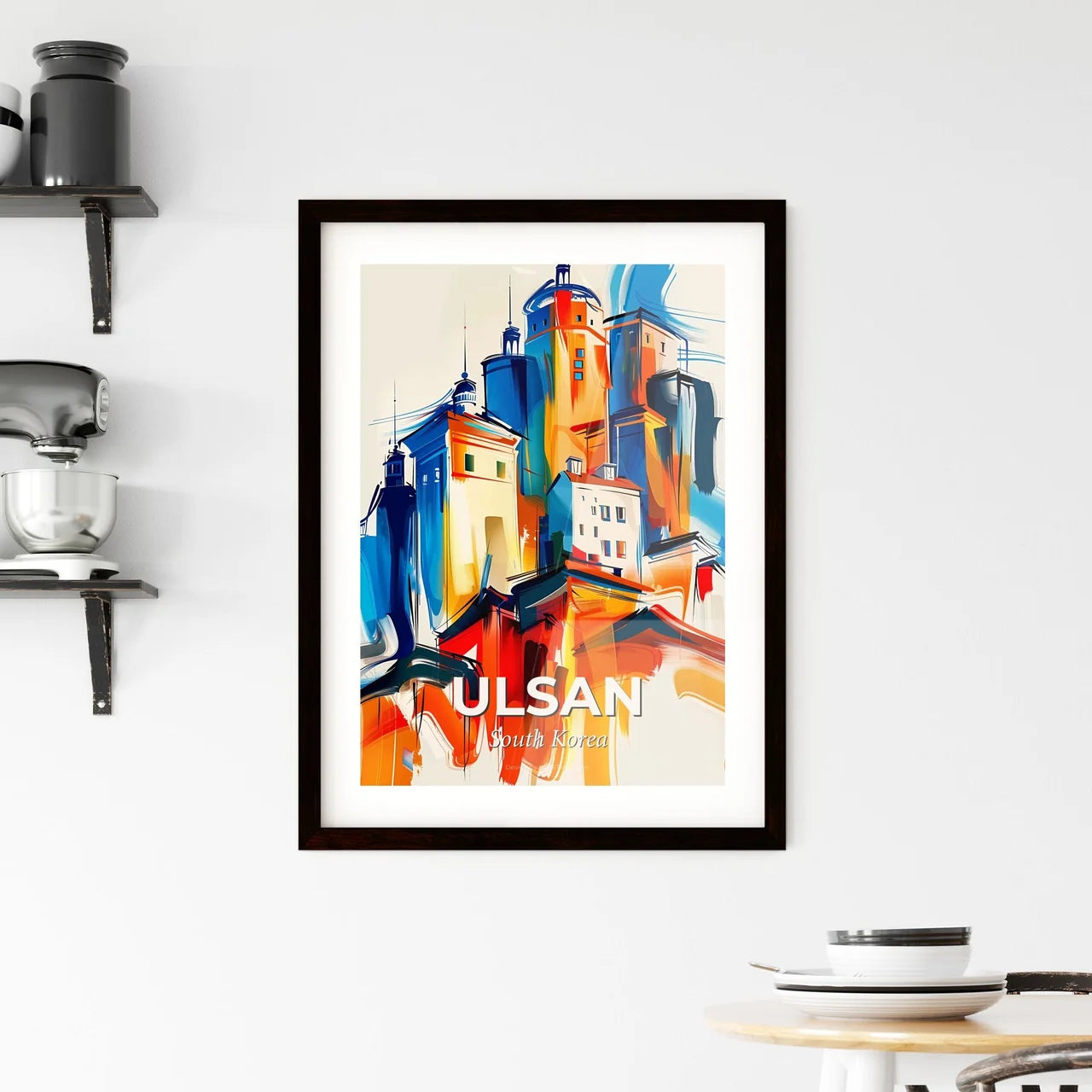 Vibrant Ulsan, South Korea Framed Print