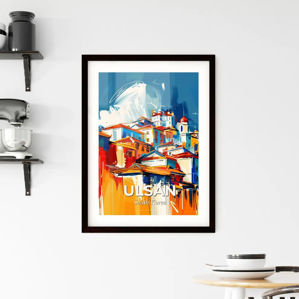 Vibrant Ulsan, South Korea Framed Print