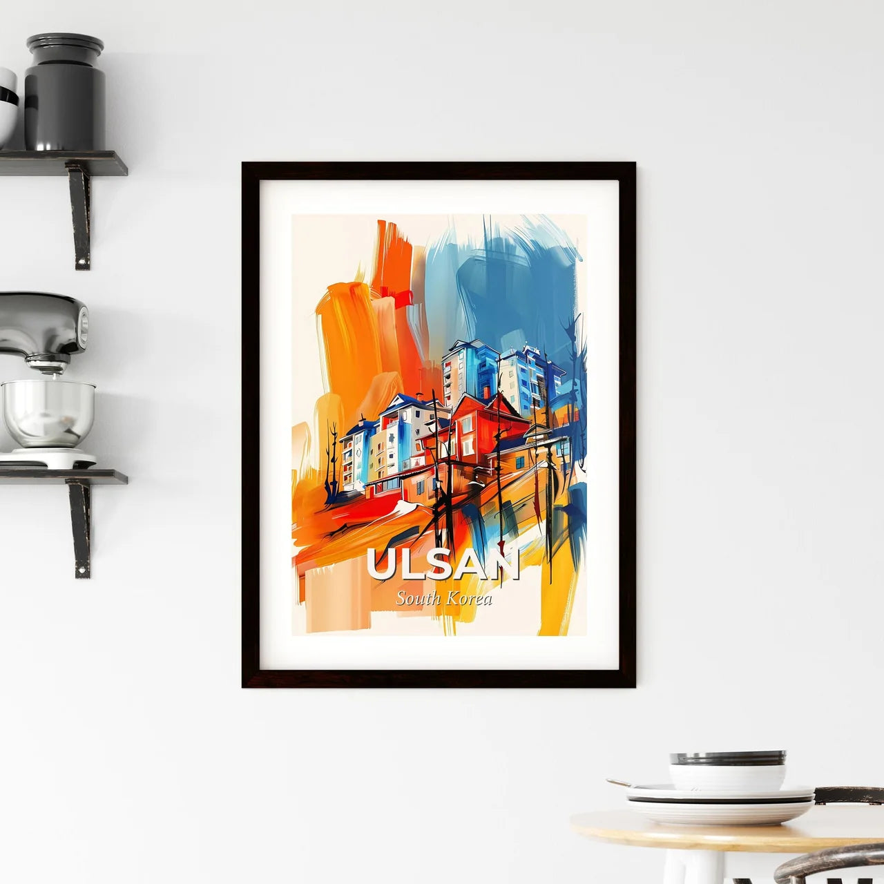 Vibrant Ulsan, South Korea Framed Print