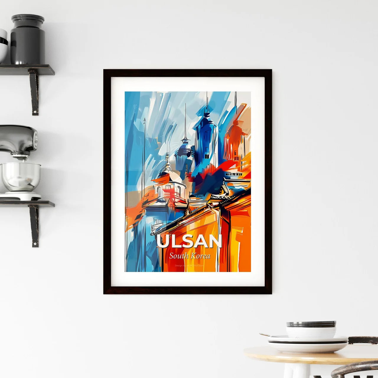 Vibrant Ulsan, South Korea Framed Print