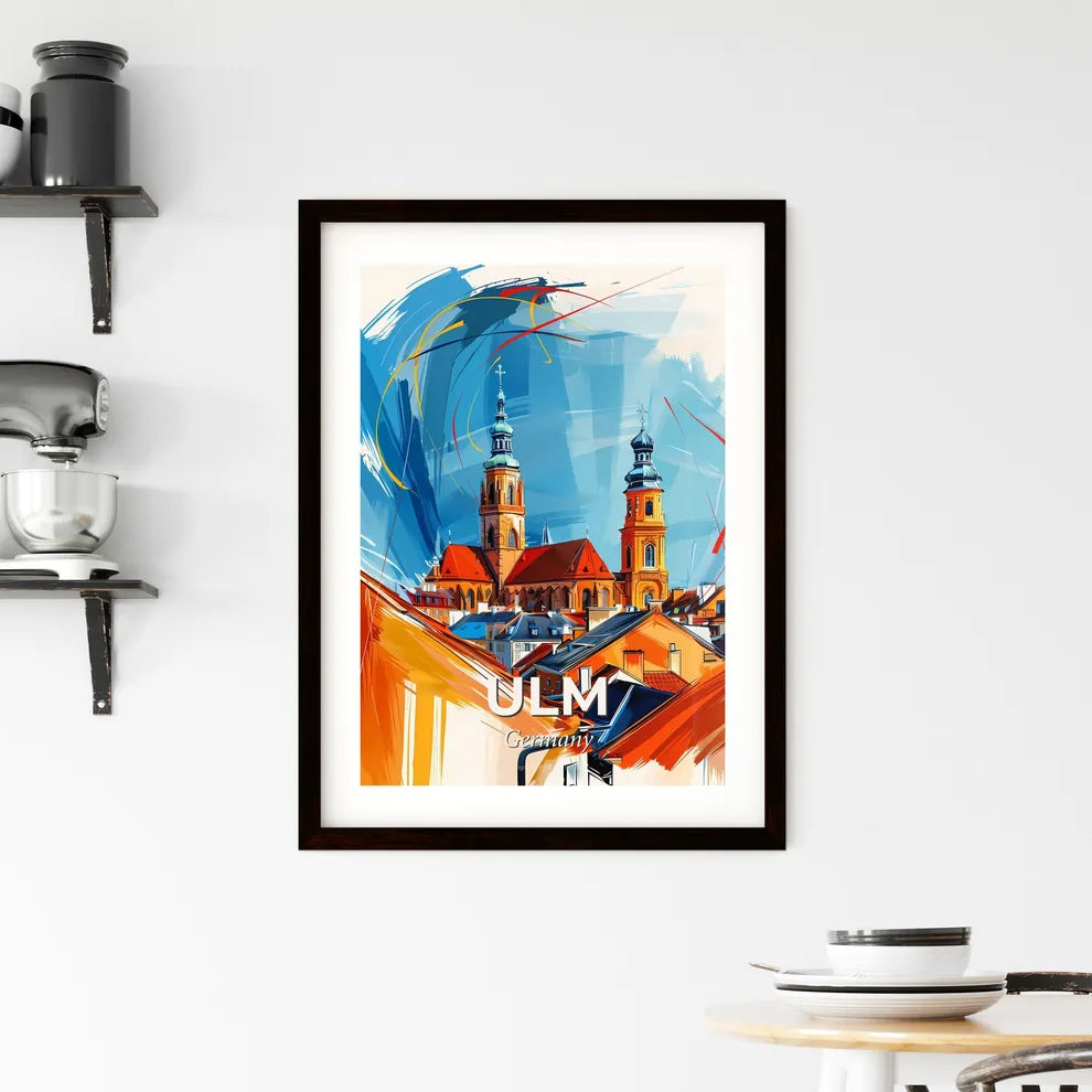 Vibrant Ulm, Germany Framed Print
