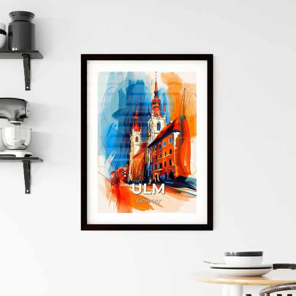 Vibrant Ulm, Germany Framed Print