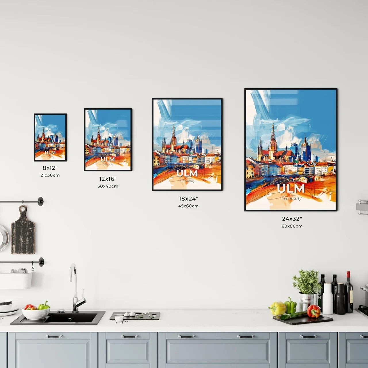 Vibrant Ulm, Germany Kitchen Art