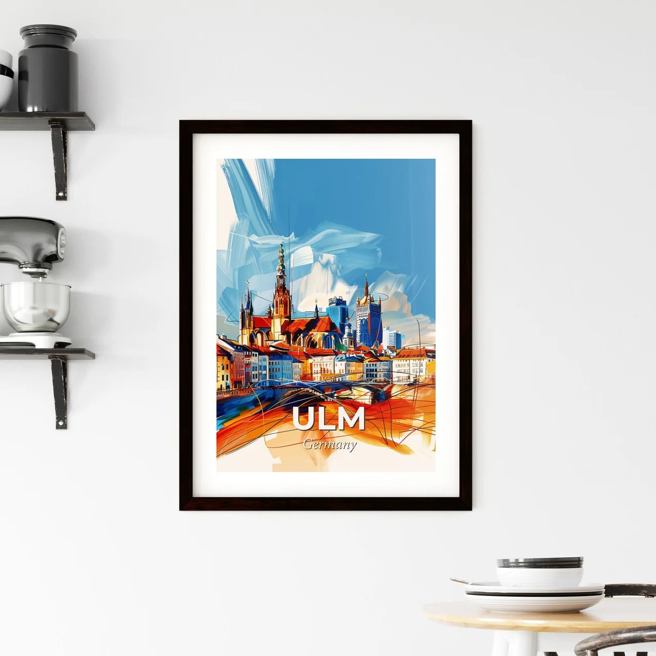 Vibrant Ulm, Germany Framed Print
