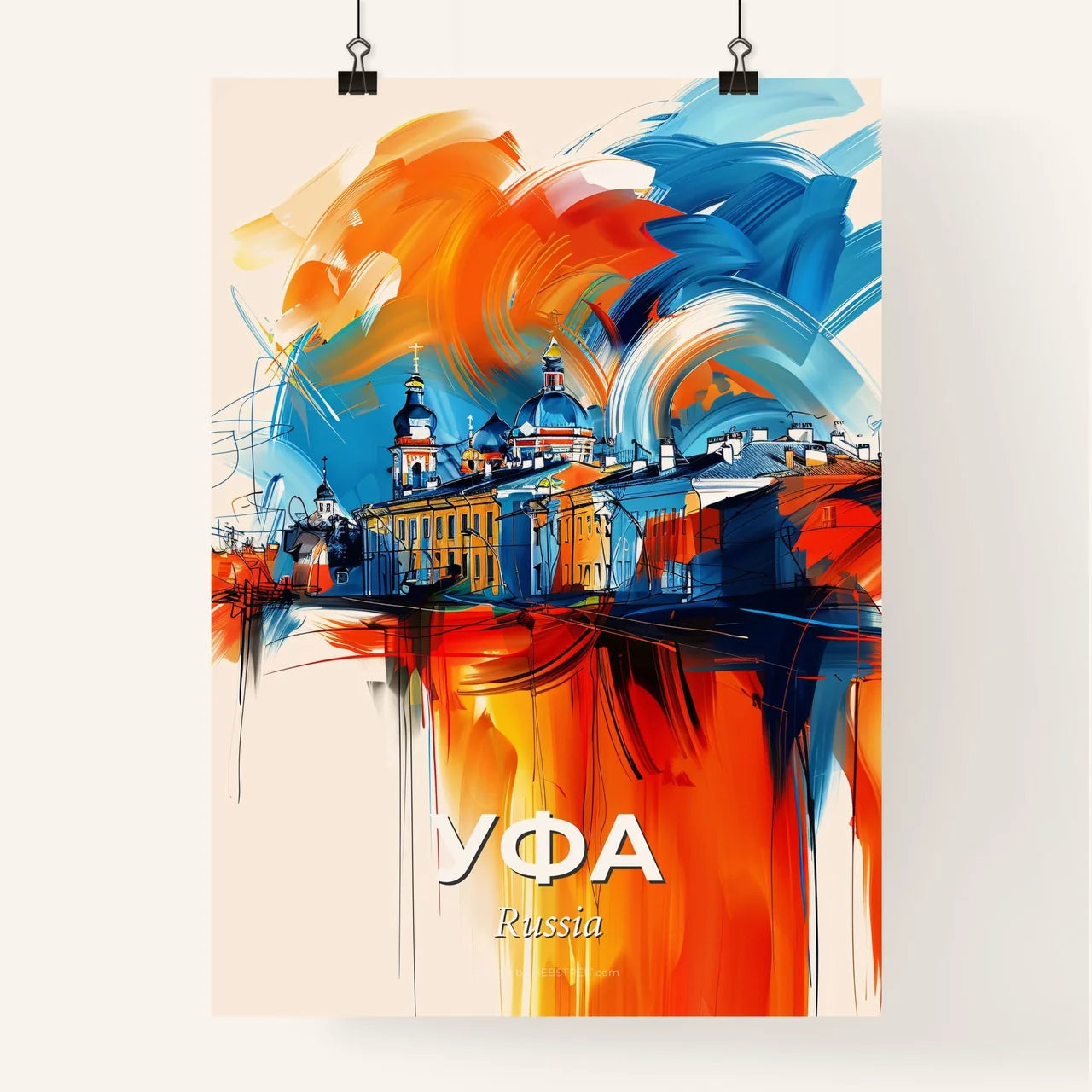 Vibrant Уфа, Russia Poster
