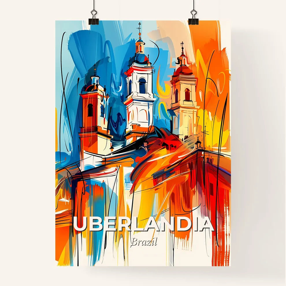 Vibrant Uberlandia, Brazil Poster