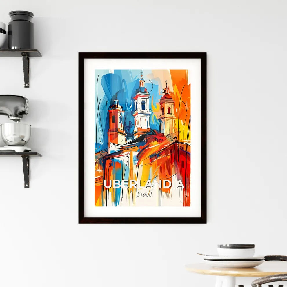 Vibrant Uberlandia, Brazil Framed Print