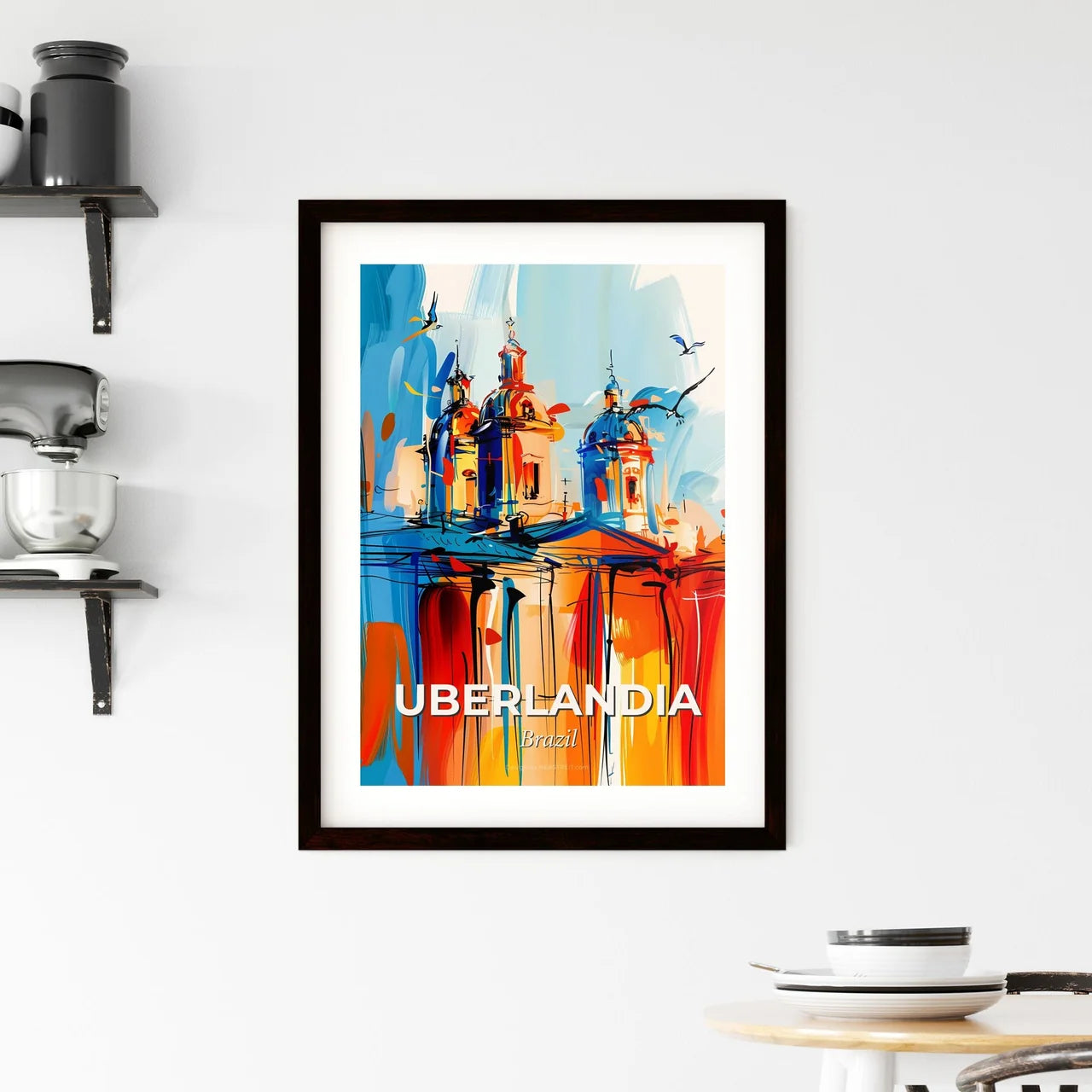 Vibrant Uberlandia, Brazil Framed Print