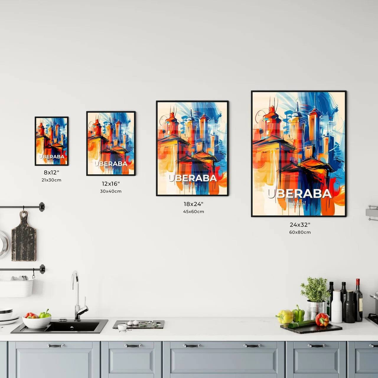Vibrant Uberaba, Brazil Kitchen Art