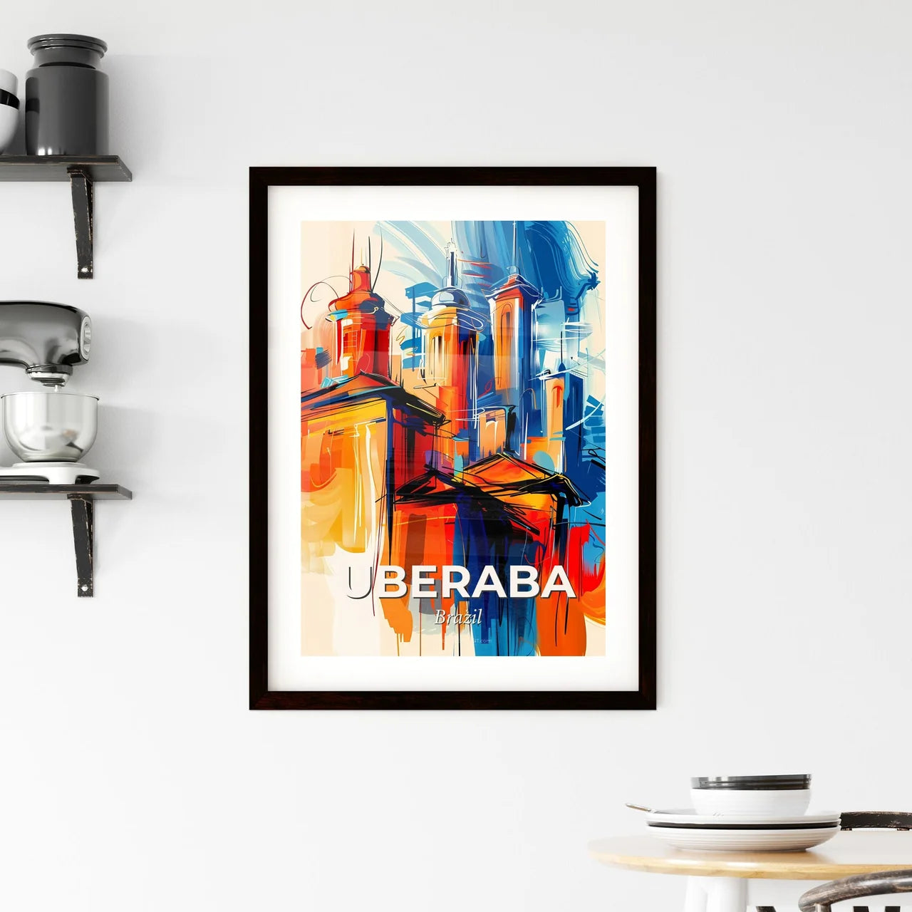 Vibrant Uberaba, Brazil Framed Print