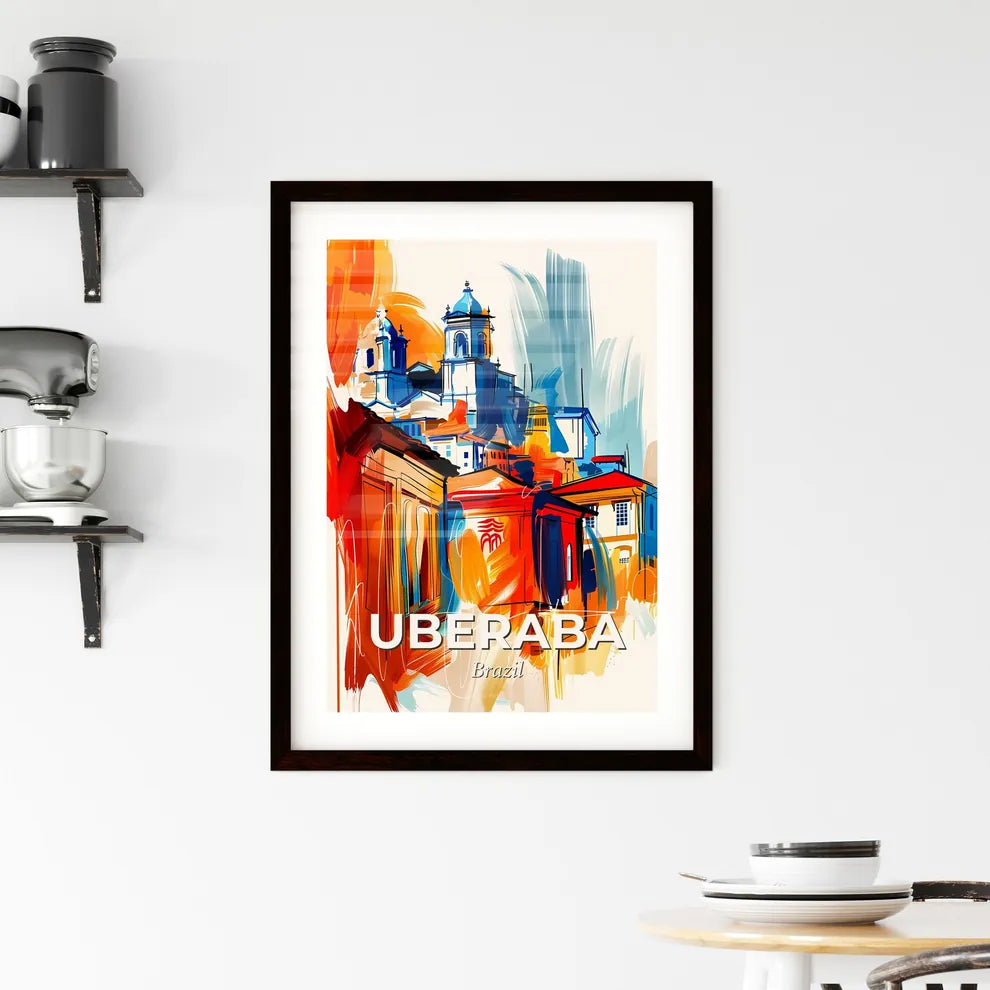 Vibrant Uberaba, Brazil Framed Print