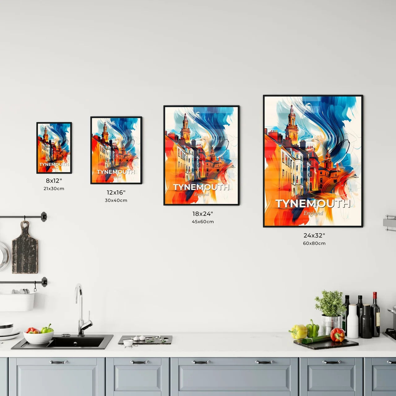 Vibrant Tynemouth, England Kitchen Art