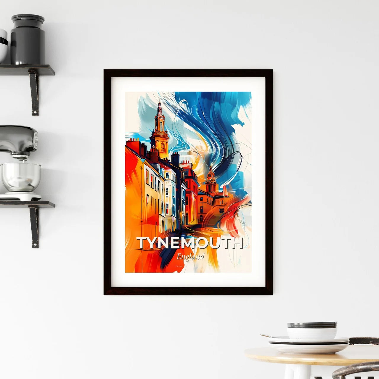 Vibrant Tynemouth, England Framed Print
