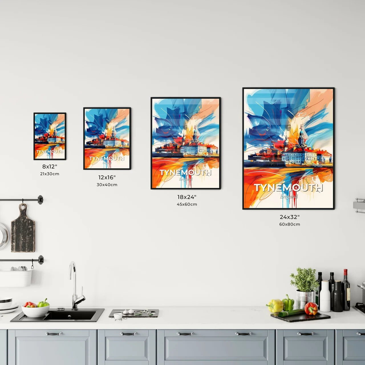 Vibrant Tynemouth, England Kitchen Art
