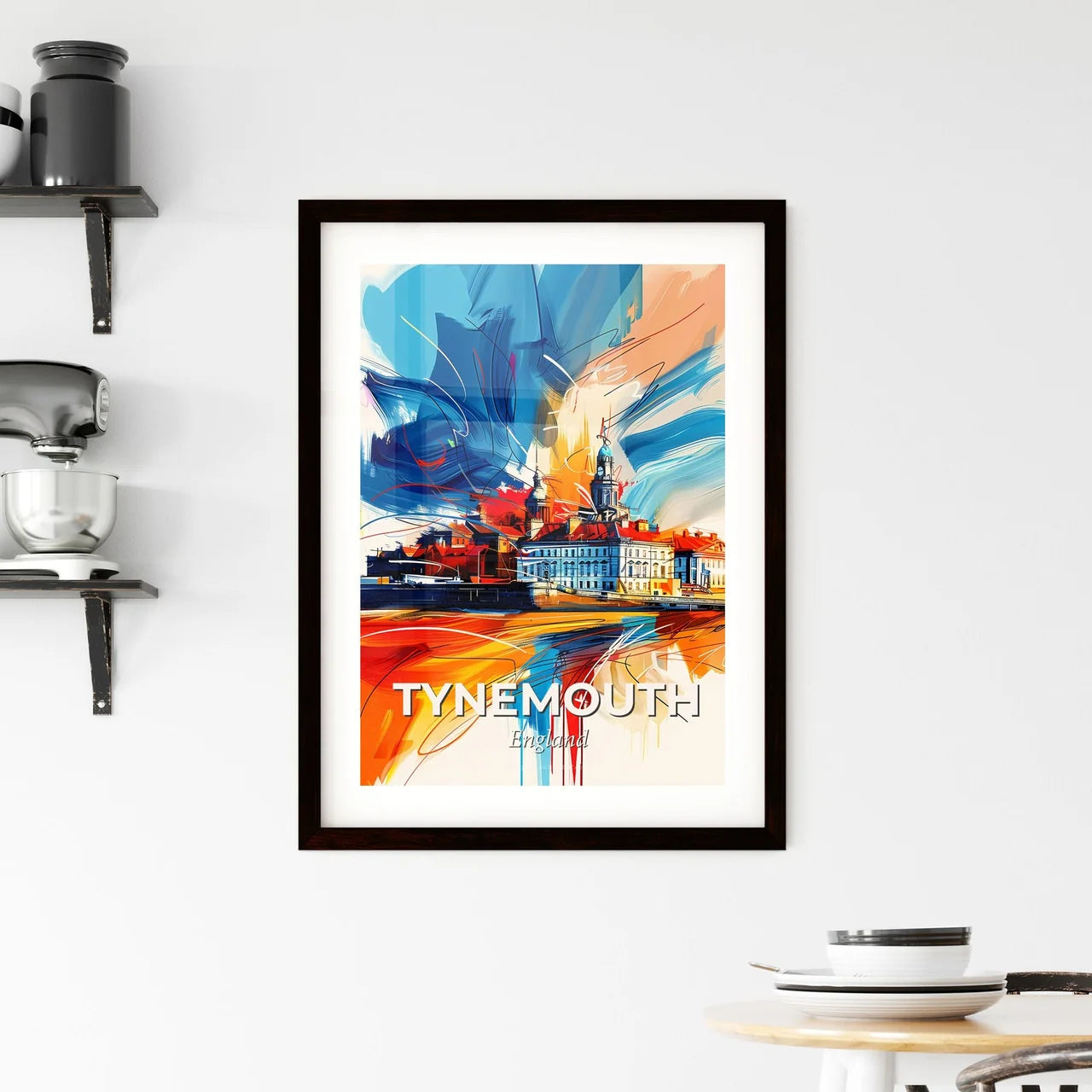 Vibrant Tynemouth, England Framed Print