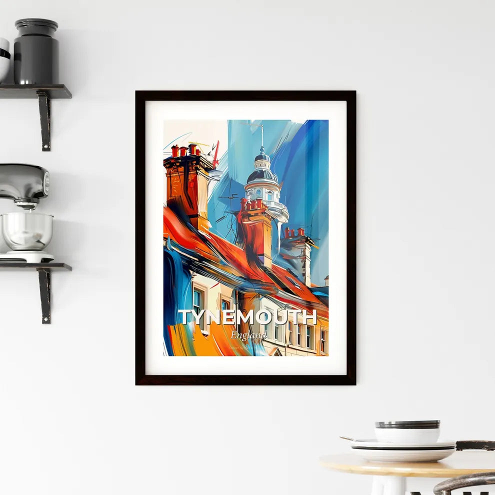 Vibrant Tynemouth, England Framed Print