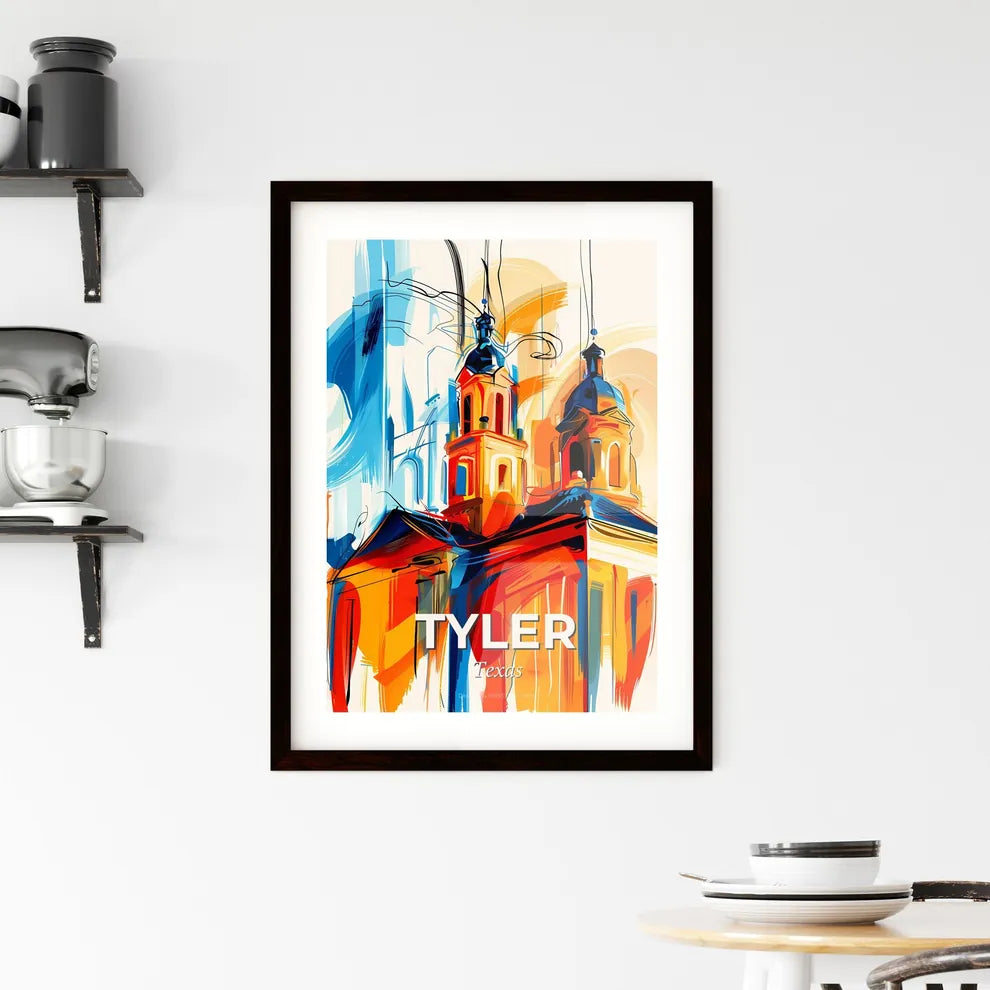 Vibrant Tyler, Texas Framed Print