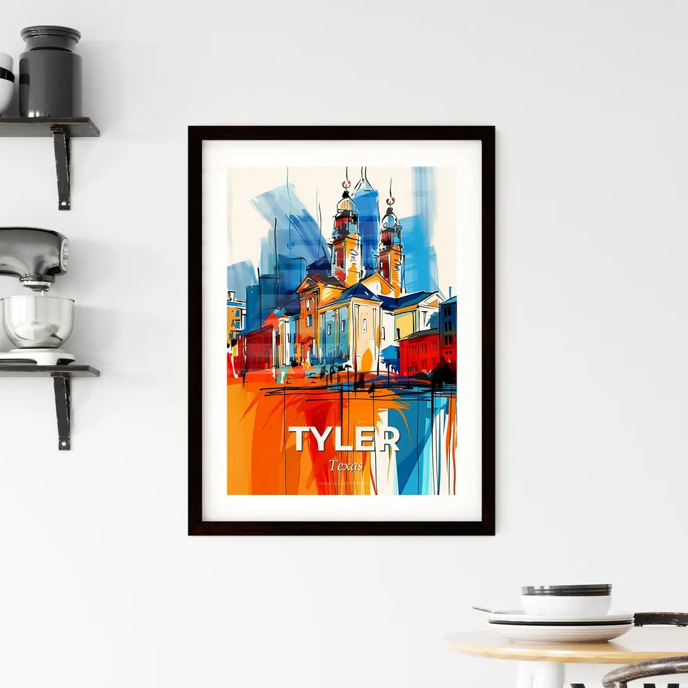 Vibrant Tyler, Texas Framed Print