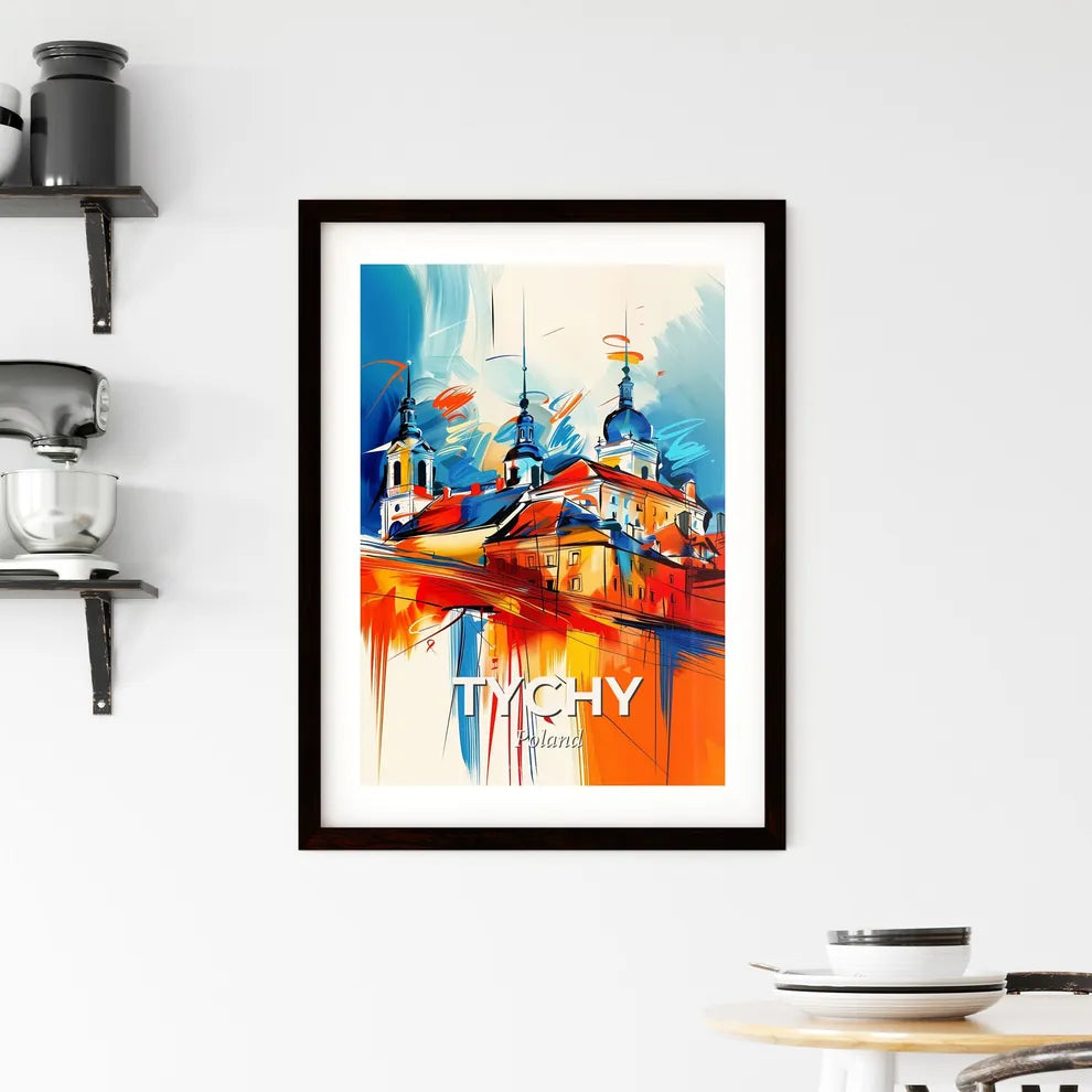 Vibrant Tychy, Poland Framed Print