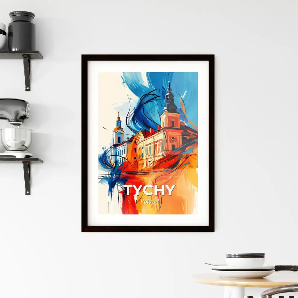 Vibrant Tychy, Poland Framed Print
