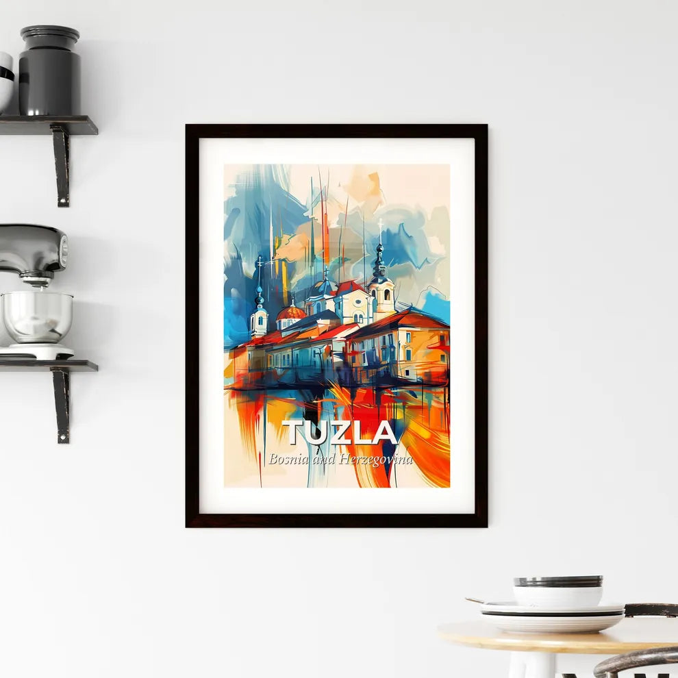 Vibrant Tuzla, Bosnia And Herzegovina Framed Print