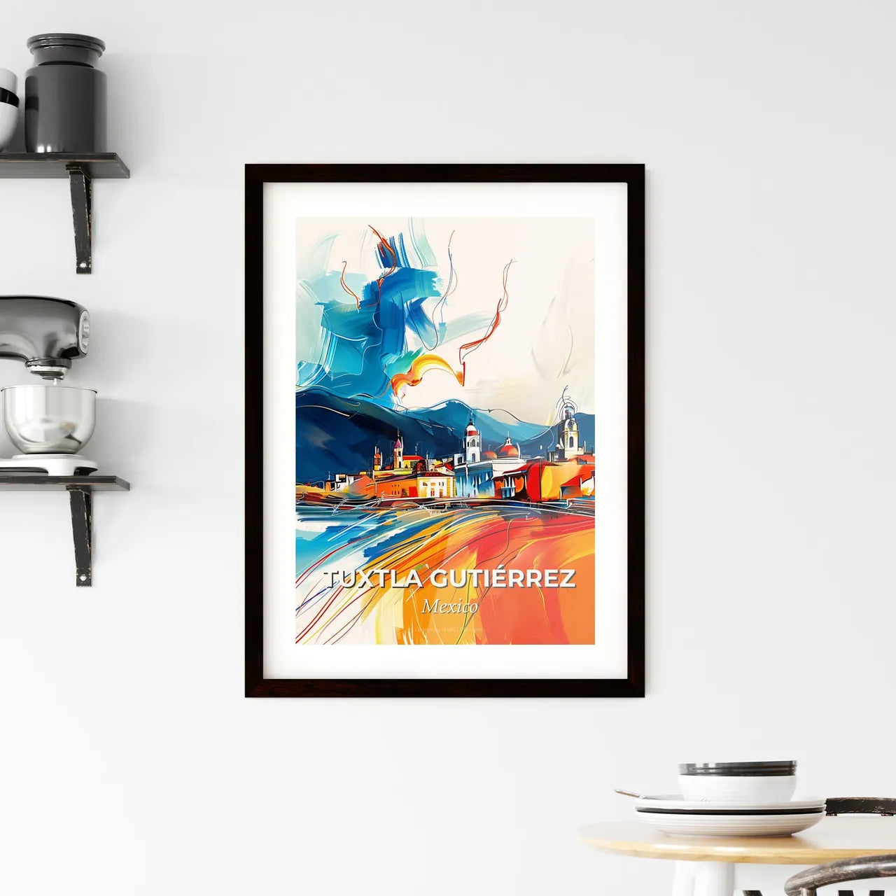 Vibrant Tuxtla Gutiérrez, Mexico Framed Print
