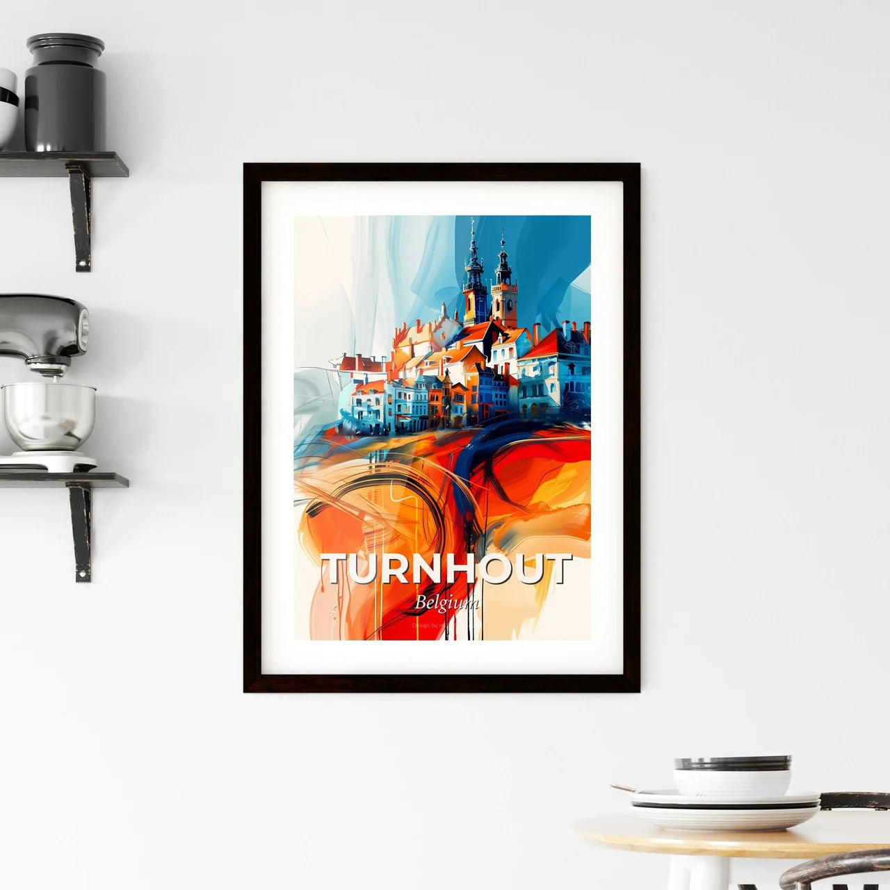 Vibrant Turnhout, Belgium Framed Print