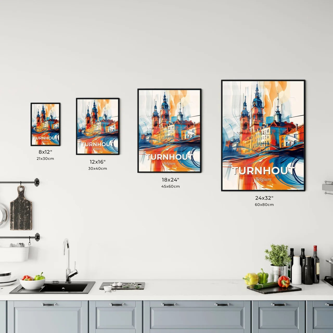 Vibrant Turnhout, Belgium Kitchen Art