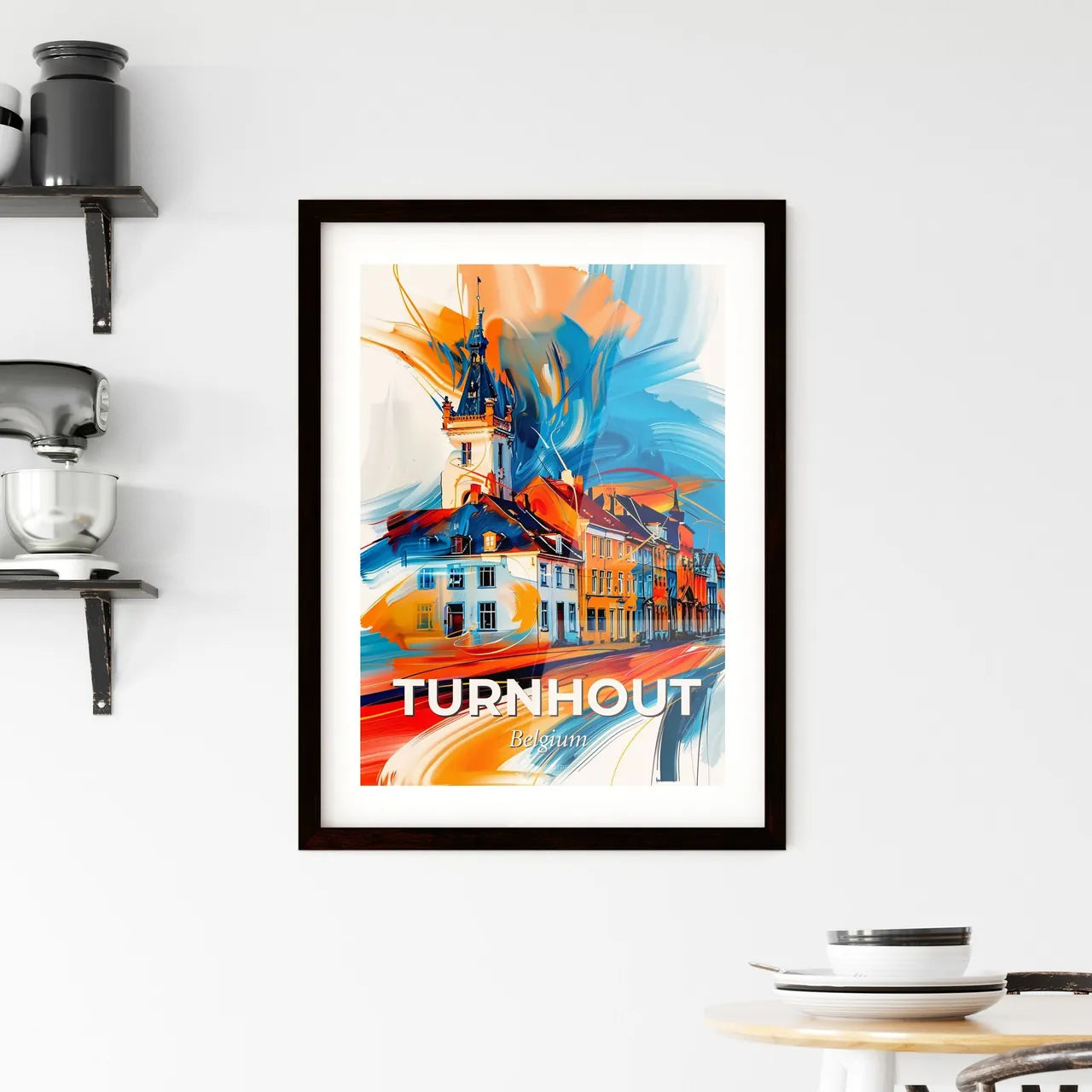 Vibrant Turnhout, Belgium Framed Print