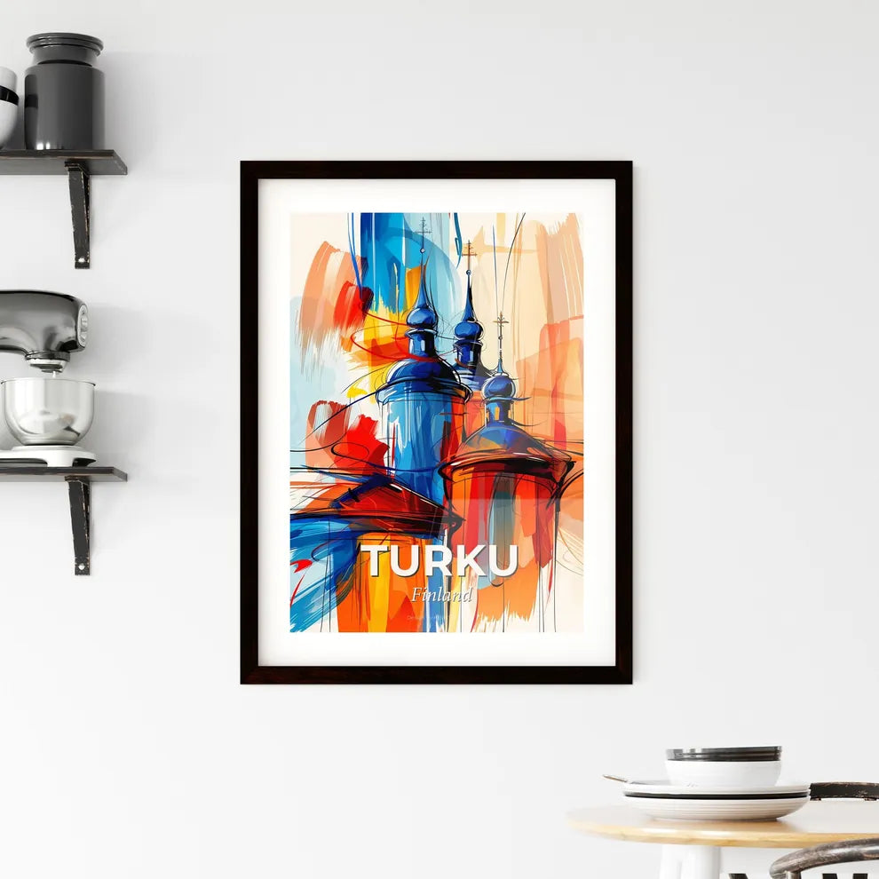 Vibrant Turku, Finland Framed Print