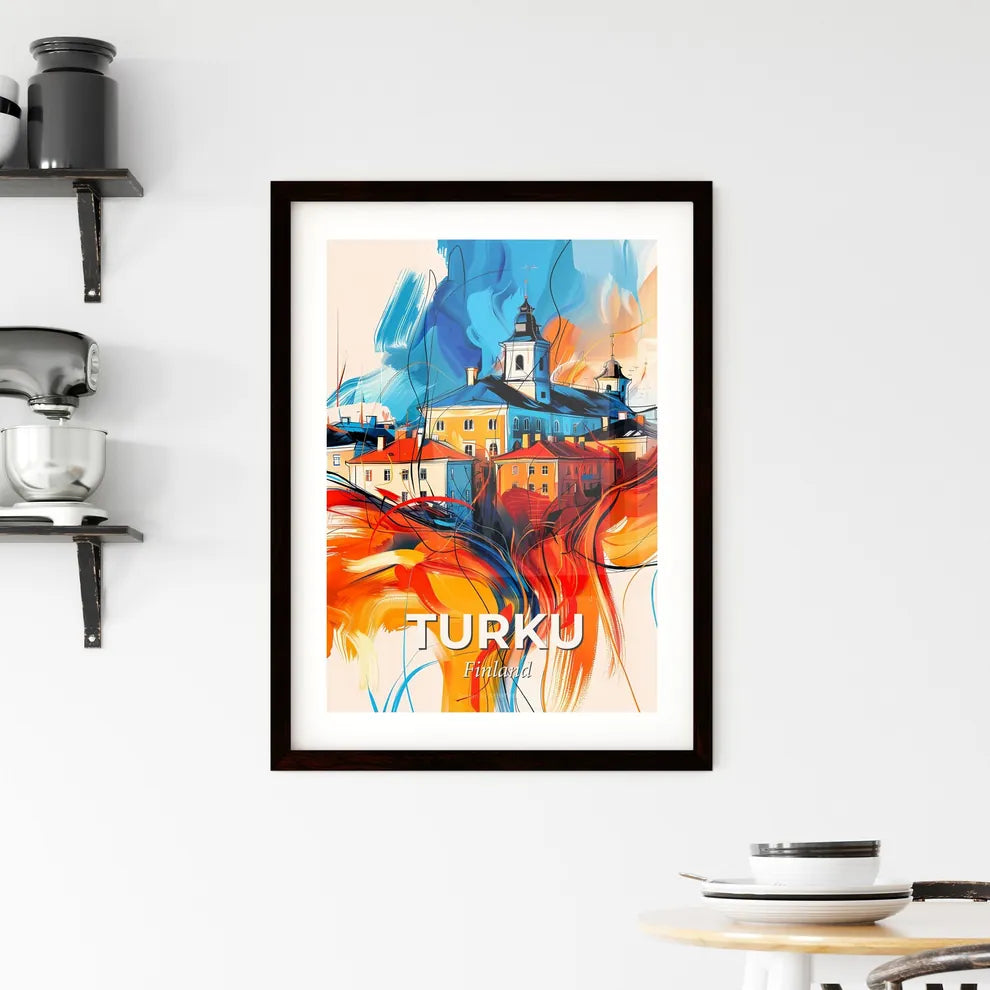 Vibrant Turku, Finland Framed Print