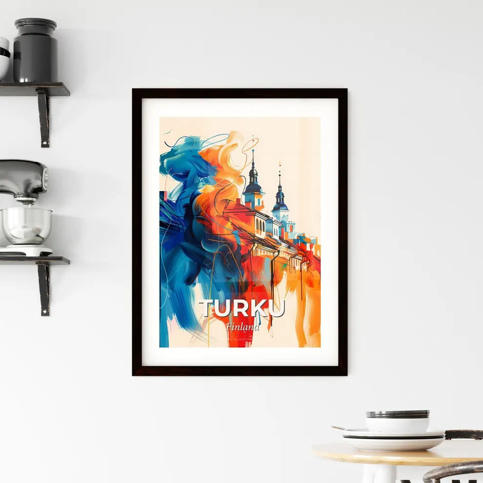 Vibrant Turku, Finland Framed Print