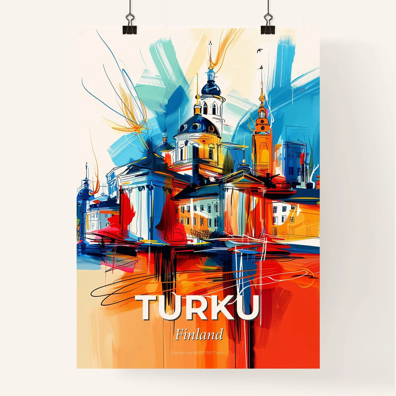 Vibrant Turku, Finland Poster