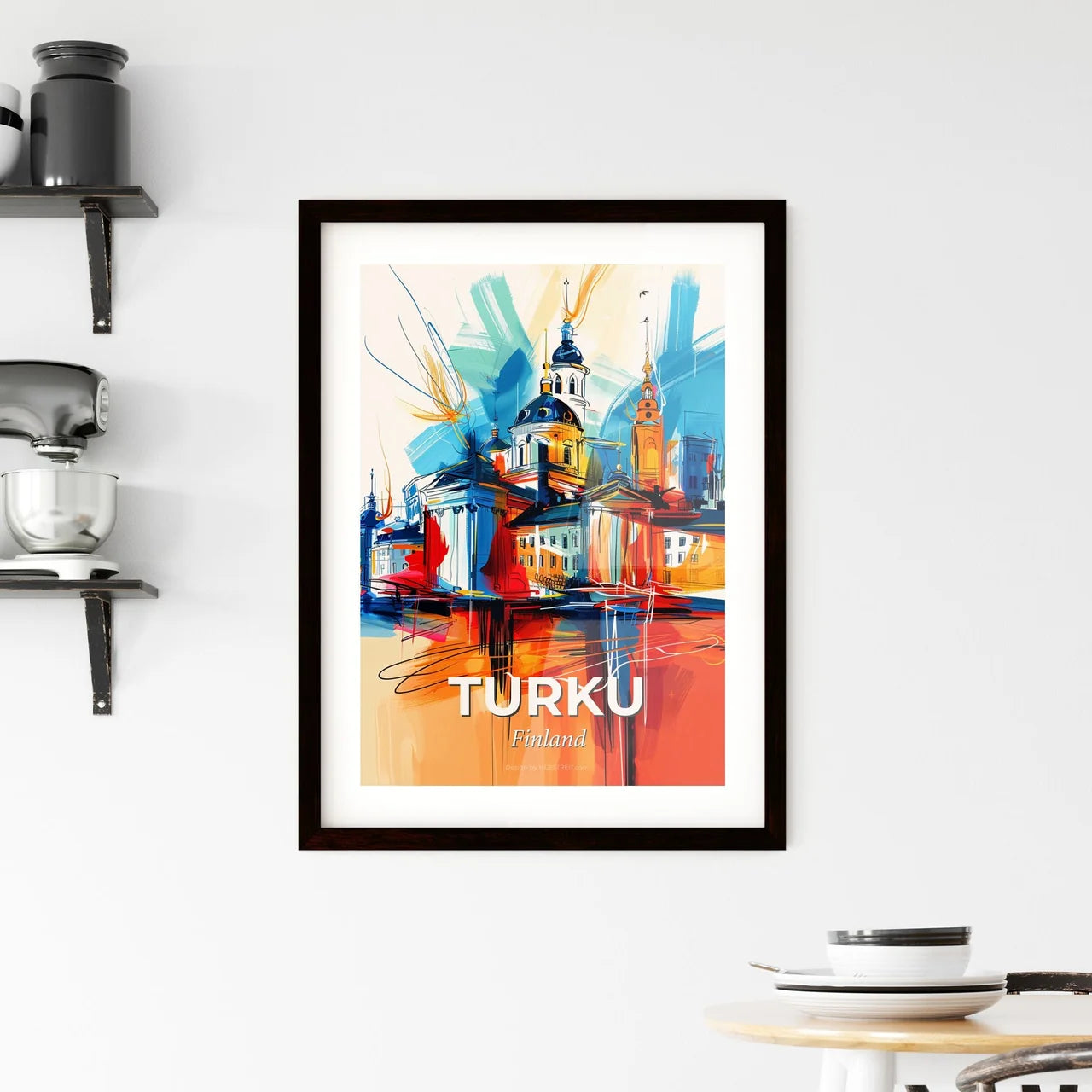 Vibrant Turku, Finland Framed Print
