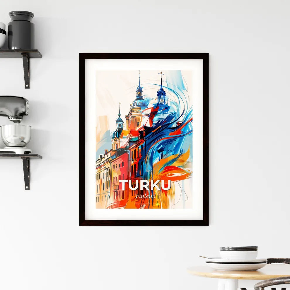 Vibrant Turku, Finland Framed Print