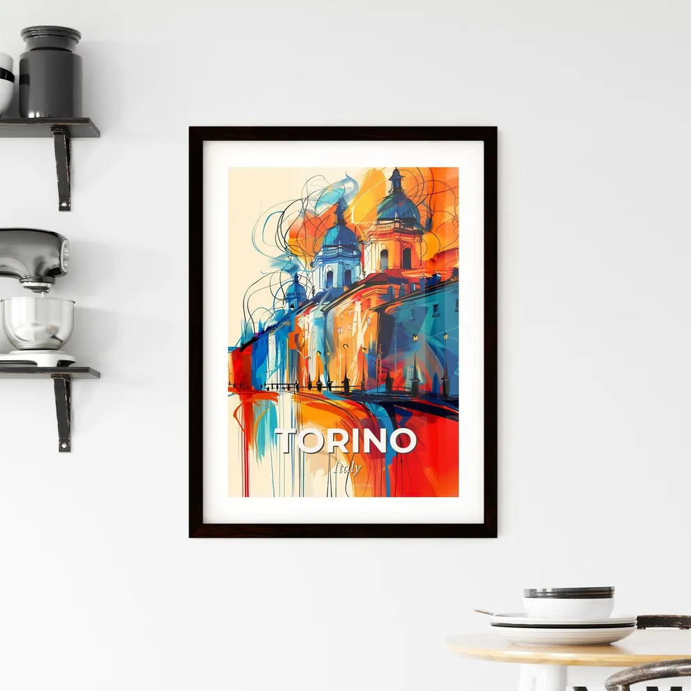 Vibrant Torino , Italy Framed Print
