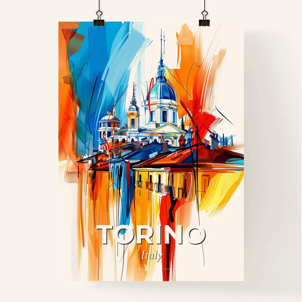 Vibrant Torino , Italy Poster