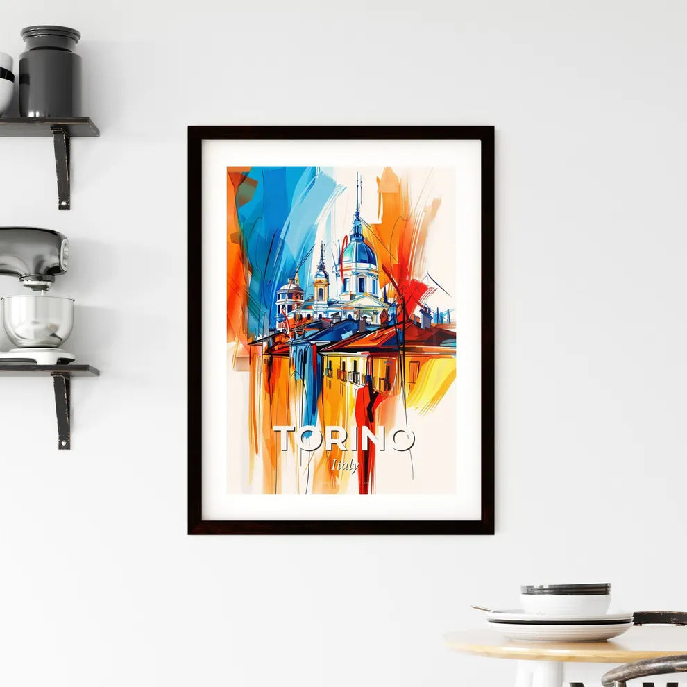 Vibrant Torino , Italy Framed Print