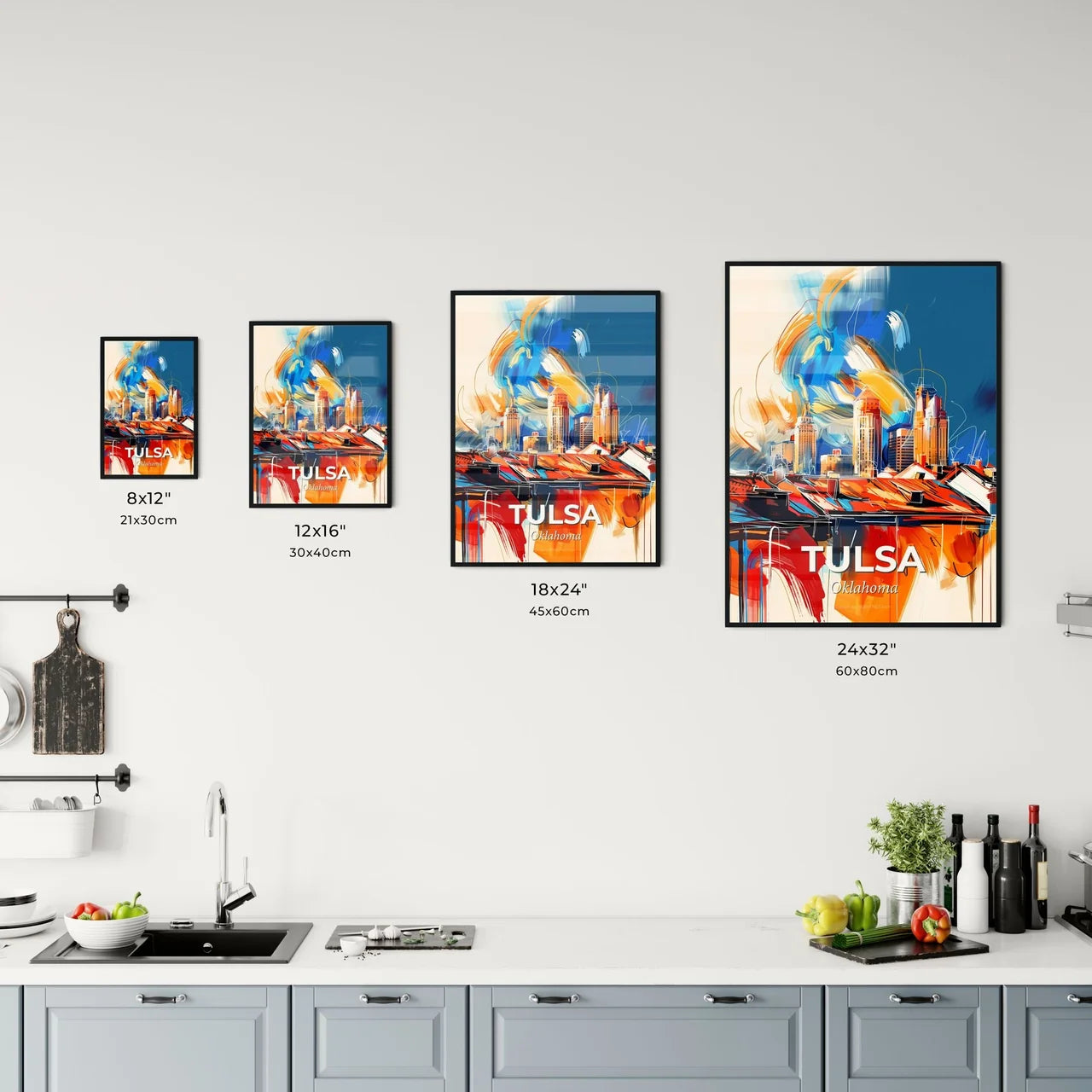 Vibrant Tulsa, Oklahoma Kitchen Art